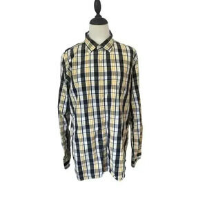 Tommy Hilfiger Long Sleeve Button Up Plaid Shirt Size L